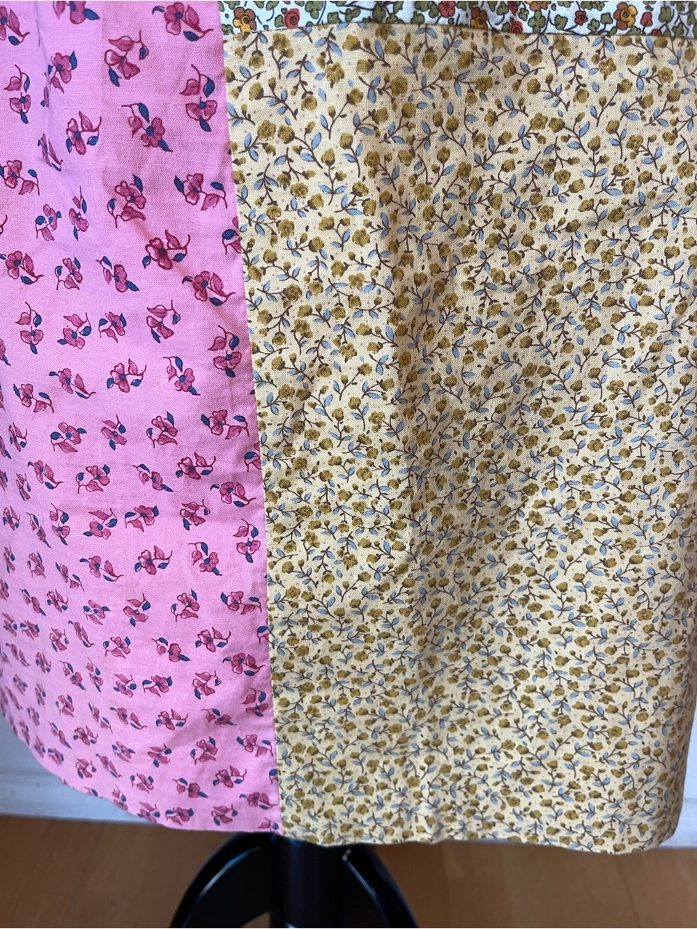 VTg Cynthia Rowley Dress Size 8 Patchwork 90s Y2K Cottage Cotton - Picture 7 of 12